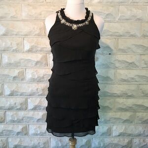 Dressbarn Collection Dress Size 10 Pearl Necklace Accent Shift Career Office